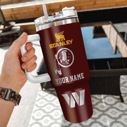 [SPECIAL OFFER] NEW CUSTOMIZED NFL12 WTC WASHINGTON COMMANDERS 40 OZ TUMBLER